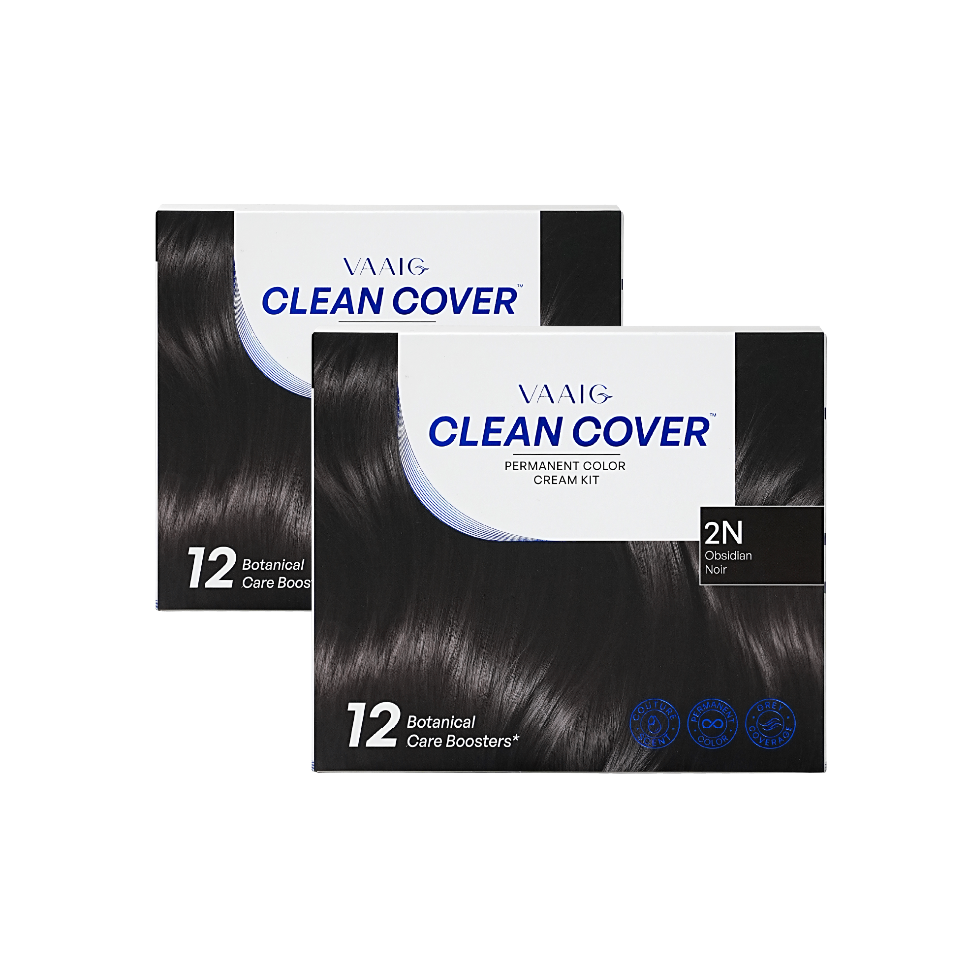VAAIG Clean Cover 2N Obsidian Satin Black（2 Boxes）